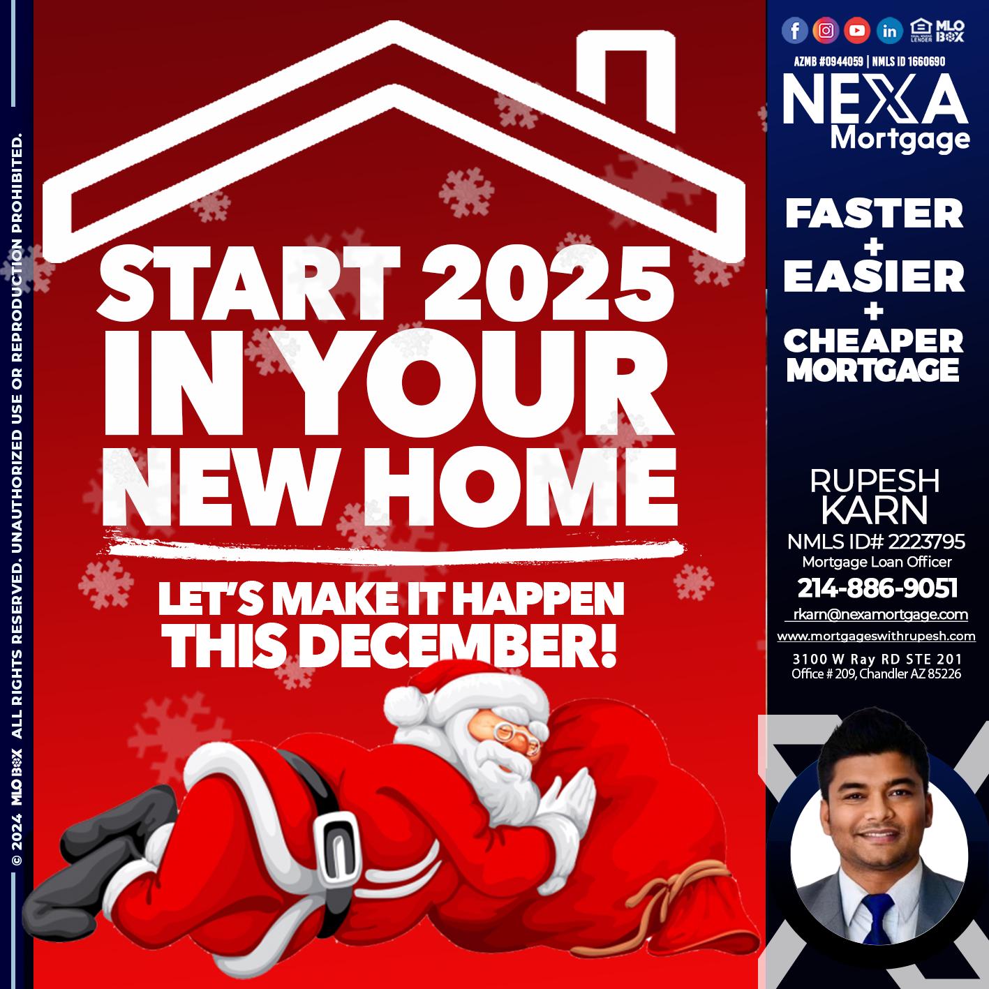 start 2025 - Rupesh Karn -Mortgage Loan Officer