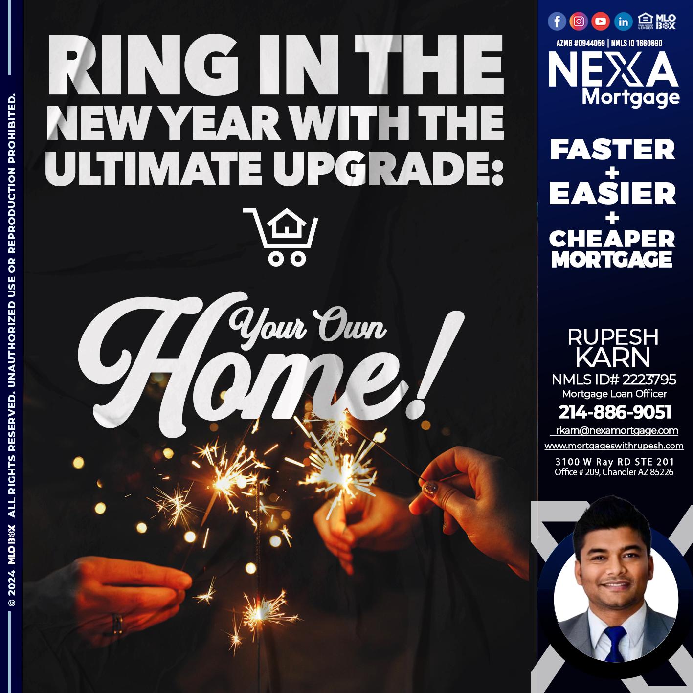 RING IN THE NEW - Rupesh Karn -Mortgage Loan Officer