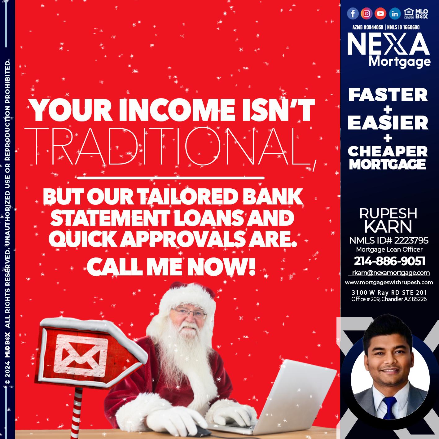 YOUR INCOME ISN´T - Rupesh Karn -Mortgage Loan Officer