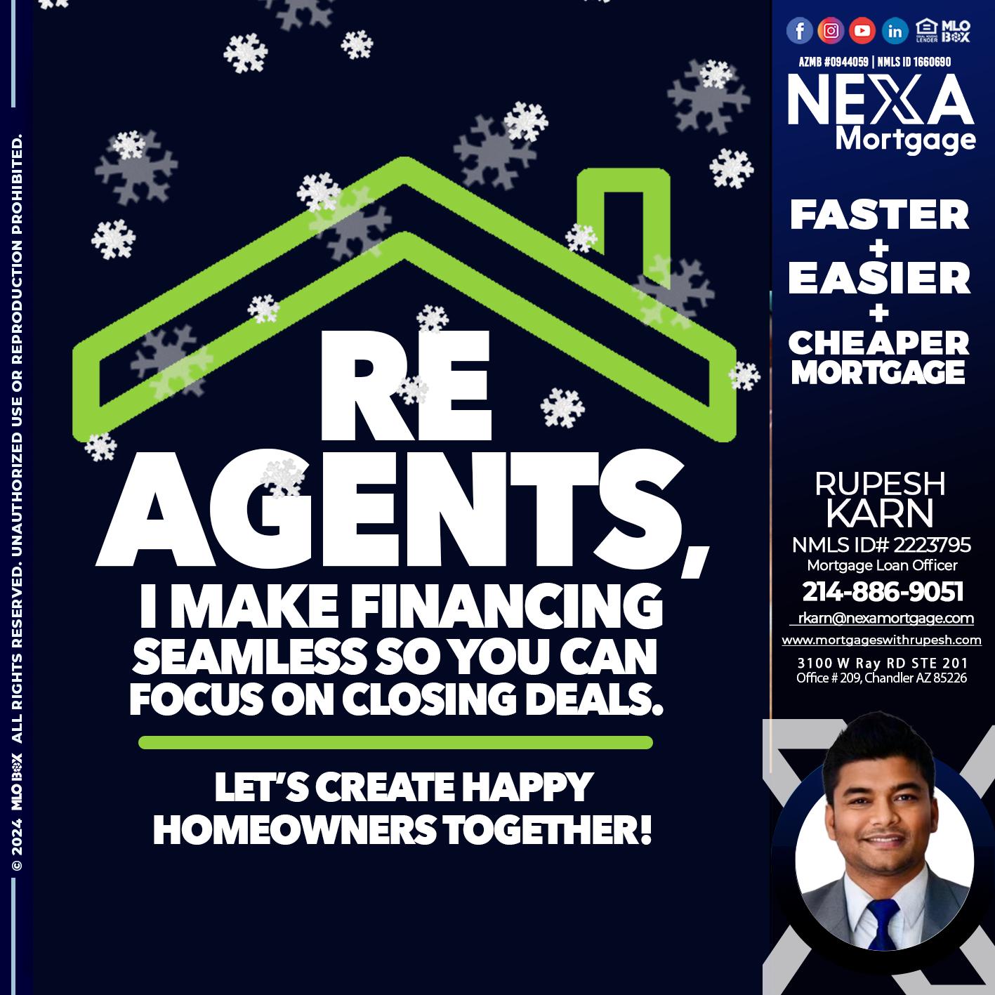 RE AGENTS - Rupesh Karn -Mortgage Loan Officer