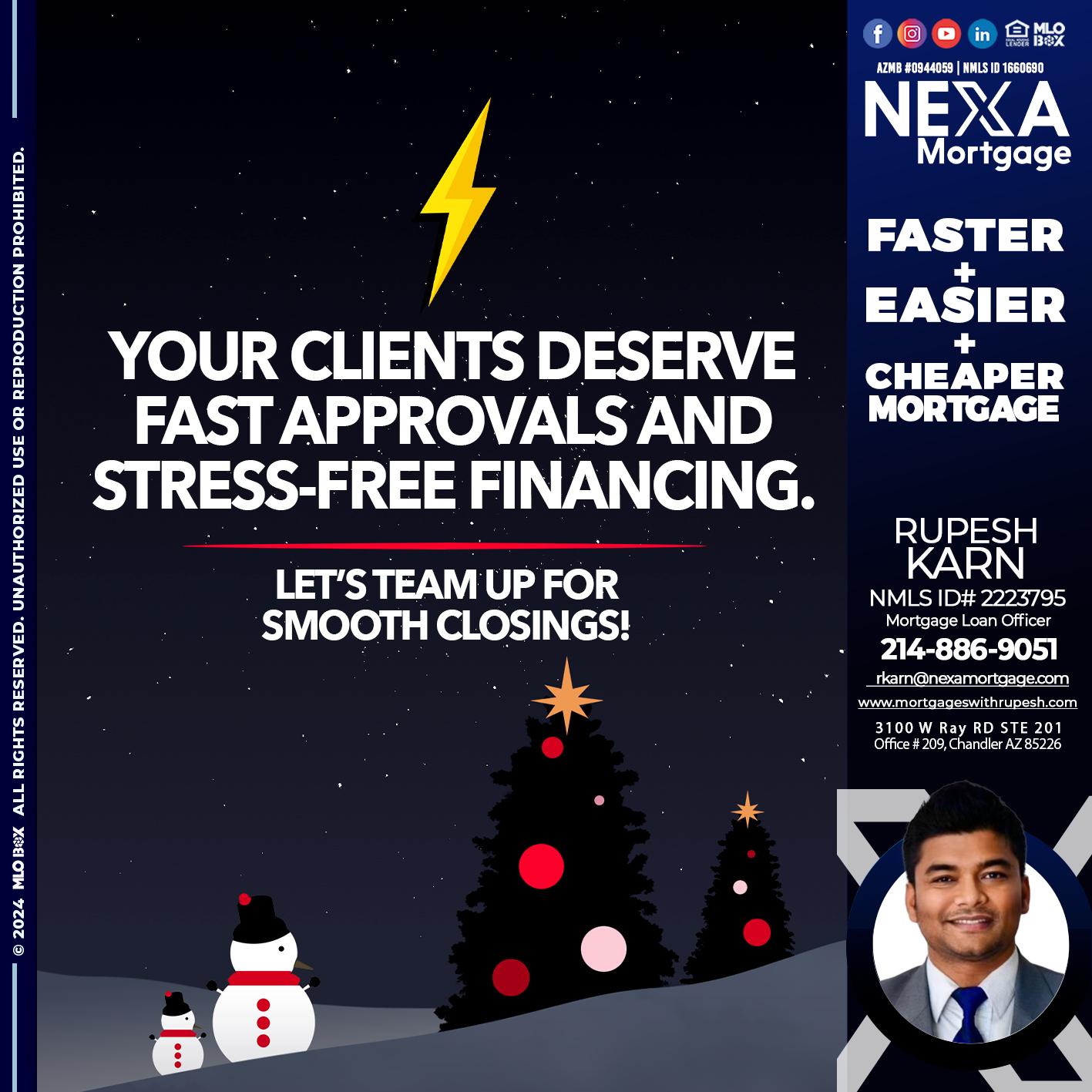 YOUR CLIENTS - Rupesh Karn -Mortgage Loan Officer