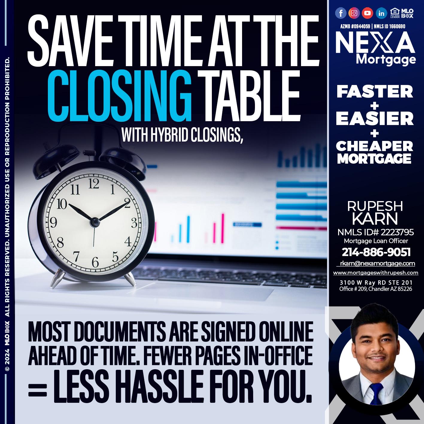 SAVE TIME - Rupesh Karn -Mortgage Loan Officer