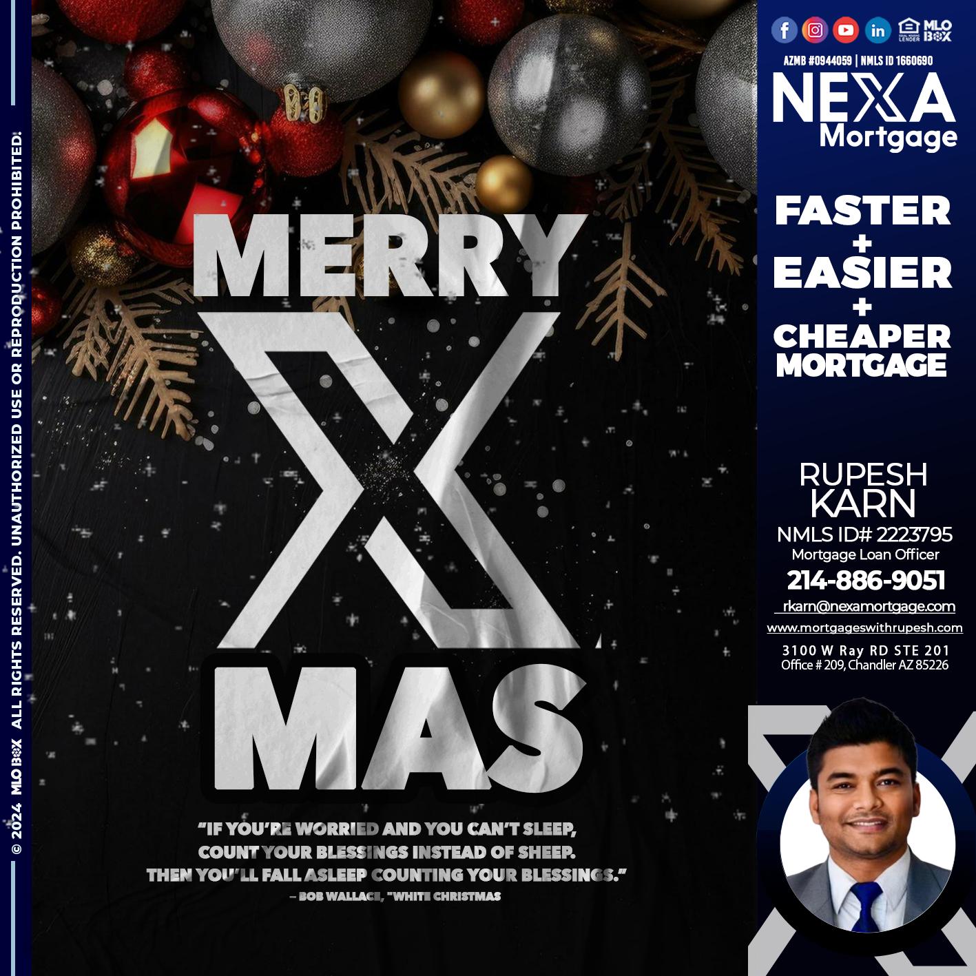 MERRY XMAS - Rupesh Karn -Mortgage Loan Officer