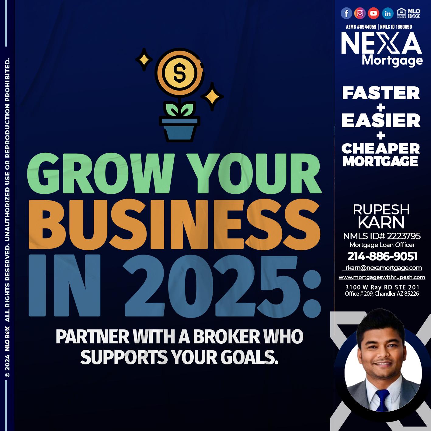 GROW YOUR BUSINESS - Rupesh Karn -Mortgage Loan Officer