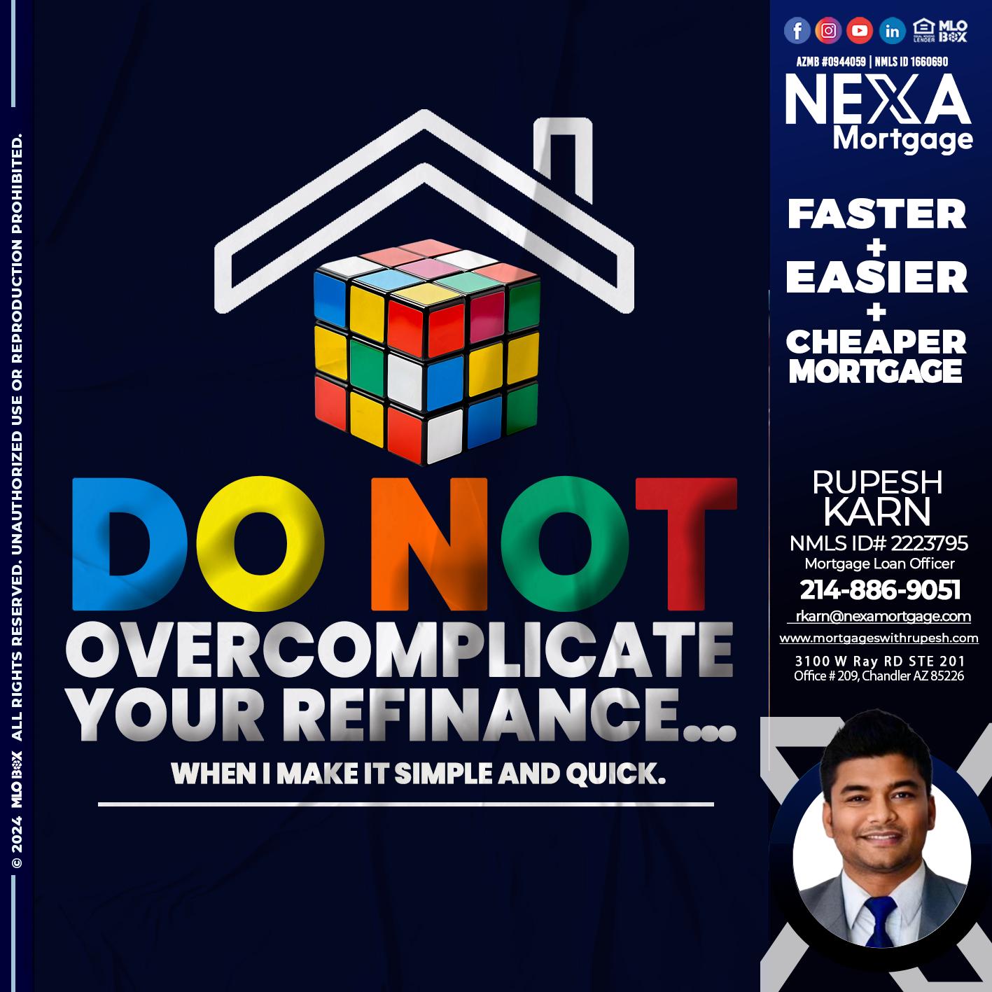 DO NOT - Rupesh Karn -Mortgage Loan Officer